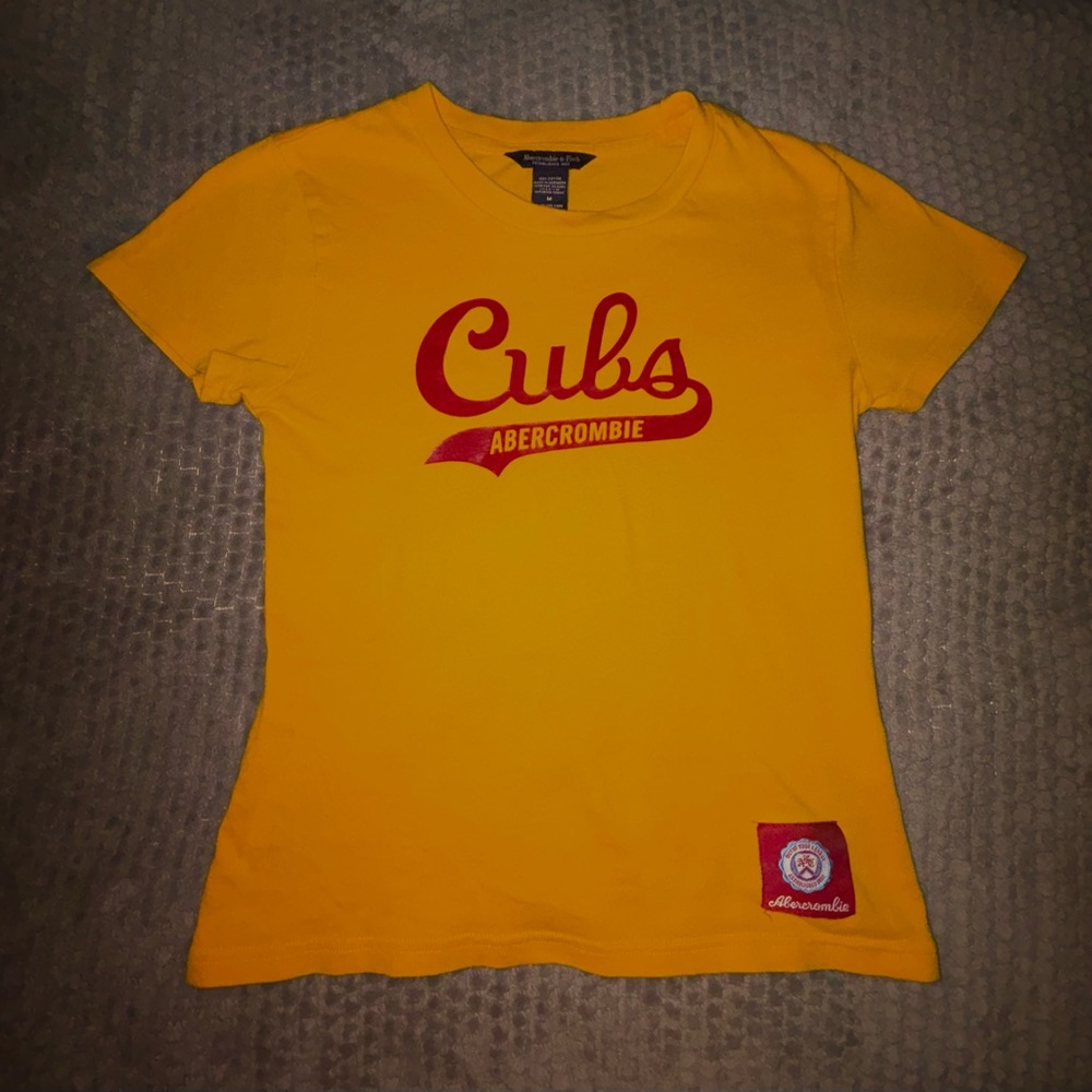 Abercrombie & Fitch Kids Red and Yellow Cubs Tee